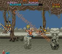 une photo d'Ã©cran de Tiger Road sur Arcade
